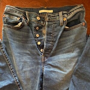 Levi’s Ribcage straight ankle jeans